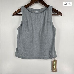 OGL Size Small Cotton-Linen-Luxe Cropped Boatneck Brami Tank Dew Foam NWT